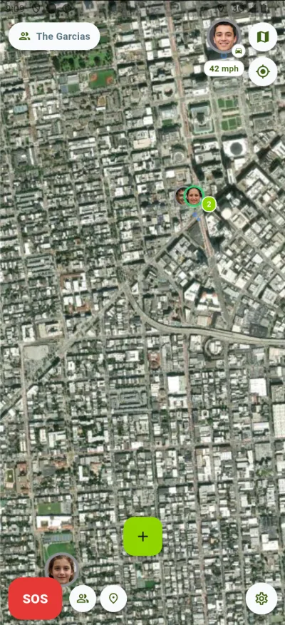 OpenFamily satellite map on Android
